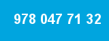 978 047 71 32 978 047 71 32